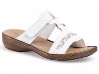 Rieker, Pantolette Bis 30mm Absatz in weiß, Sandalen für Damen