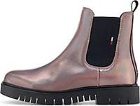 Tommy Jeans , Chelsea Boot Iridescent Patent Chelsea Boot in silber, Boots für Damen