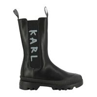 Karl Lagerfeld , Chelsea Boot Brush Logo Gore Midi in schwarz, Boots für Damen