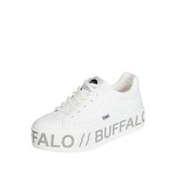 Buffalo Plateau-Sneaker, Kunstleder, Logo-Design, für Damen, weiß