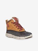 Geox J Flexyper B Abx D J049XD 0CL54 C6361 D Lt Brown/Dk Red