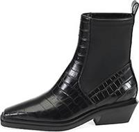 Ekonika , Stiefeletten Mit Stylischer Reptilienprägung in schwarz, Boots für Damen