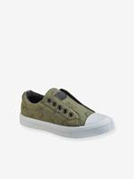 VERTBAUDET Elastische stoffen sneakers baby jongen kaki dino