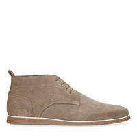 Manfield Taupe suède veterboots