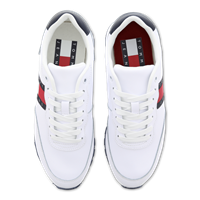 Tommy Jeans Leather Runner - White - Leer - 