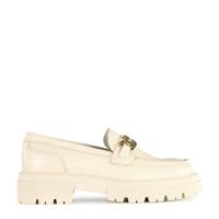 PS Poelman Rockland chunky leren loafers met ketting off white