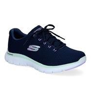 Laufschuhe Für Damen Skechers 4.0 - Coated Fide Marineblau