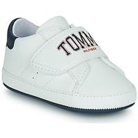 tommyhilfiger TOMMY HILFIGER Velcro Shoe T0B4-32202-0636 White/Blue X008