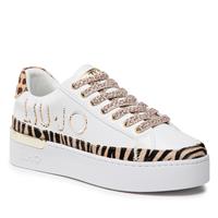 LIU JO chaussures de tennis Femme blanc Pelle