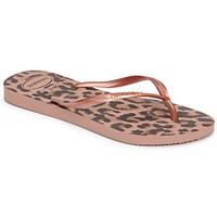 Havaianas Slim Leopard Flip Flops Women's, Roze