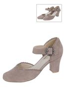 Hirschkogel Pumps taupe mit Riemchen 005395