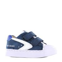 Shoesme SH22S015-B leren sneakers blauw/wit