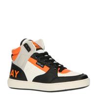 REPLAY Cobra Mid hoge sneakers zwart/oranje