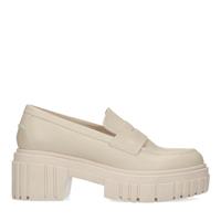 Sacha Off white leren chunky loafers  - wit