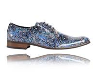 Lureaux Blue Fantasy -  - Handgemaakte Nette Schoenen Voor Heren