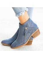 BERRYLOOK Women's Fashion Low Heel Ankle Boots