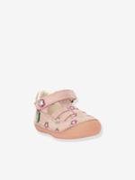 KICKERS Leren sandalen meisjesbaby Sushy Originel Softers  lichtroze bloem