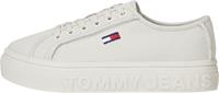 Tommy Jeans Plateausneaker  MONO COLOR FLATFORM, mit Flagstickerei