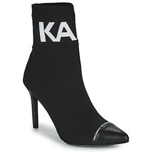 KARL LAGERFELD Pandora Knitted Heeled Boots - UK 8