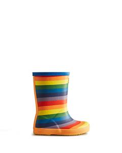Hunter Kids' First Classic Rainbow Wellington Boots - Multi - UK 12 Kids