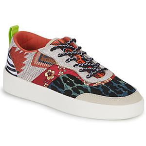 desigual Sneakers met plateauzool en patch - MATERIAL FINISHES