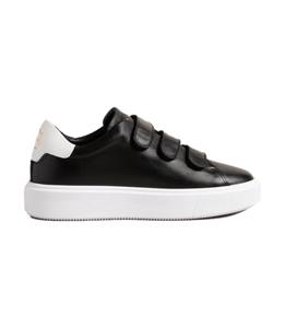 Ted Baker Tayree double strap platform leather sneaker black