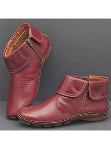 BERRYLOOK Plain Round Toe Boots