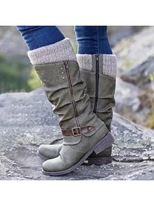 BERRYLOOK Women's Comfortable Flat Boots