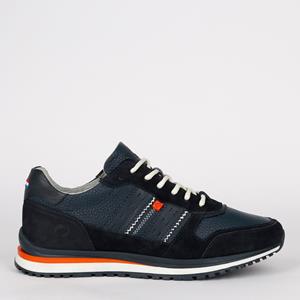 Quick-Q1905 2e item -50% | Heren Sneaker Heerlen | Donkerblauw/Oranje