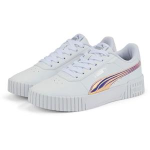 Puma Meisjes Carina 2.0 Holo Jr White-Silver WIT 