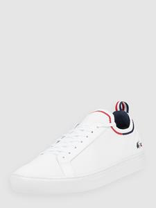 Lacoste Herren Trikolor-Sneakers LA PIQUÉE aus Textil - White, Navy & Red 