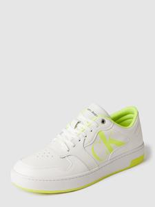 calvinkleinjeans Sneakers Calvin Klein Jeans - Cupsole Laceup Basket Low Poly YM0YM00428 White/Safety Yellow 0LE