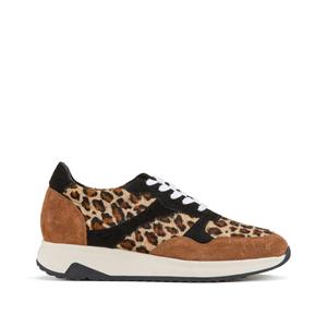 ANNE WEYBURN Leren sneakers, luipaardprint