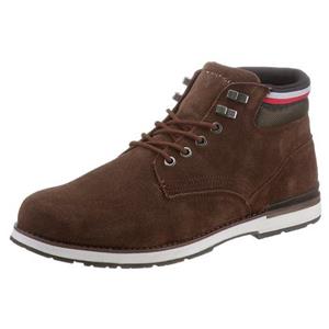 Tommy Hilfiger Schnürboots "OUTDOOR HILFIGER SUEDE BOOT", mit Streifen in Tommy Farben