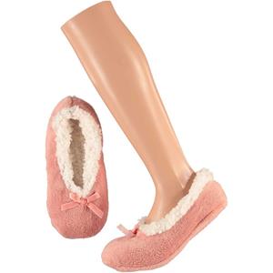 Apollo Dames ballerina sloffen/pantoffels roze