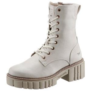 MUSTANG, Stiefelette in cremeweiß, Stiefeletten für Damen