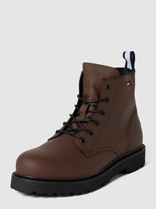 Tommy Jeans Boots van leer, model 'SHORT LACE UP LEATHER BOOTS'