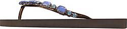 Uzurii , Slippers Copa Cabana Blue in dunkelbraun, Sandalen für Damen