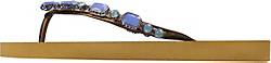 Uzurii , Slippers Copa Cabana Blue in ocker, Sandalen für Damen