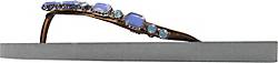 Uzurii , Slippers Copa Cabana Blue in silber, Sandalen für Damen
