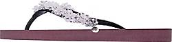Uzurii , Slippers Precious Bloom White in bordeaux, Sandalen für Damen