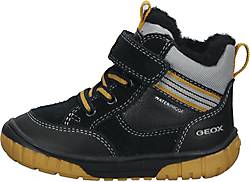 Geox , Stiefelette in schwarz/gelb, Stiefel für Jungen