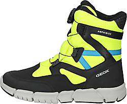 Geox , Stiefelette in schwarz/gelb, Stiefel für Jungen