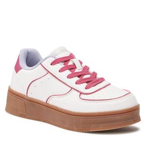 Nylon Red Sneakers  - WAG1152105A-01 White