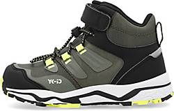 YK-ID , Leonard-Tex in grau/schwarz, Stiefel für Jungen