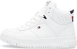 Tommy Hilfiger , Sneaker High Top Lace-Up Sneaker White in weiß, Sneaker für Jungen