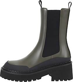 Ekonika , Chelsea-Boots Mit Massiver Sohle in dunkelgrün, Stiefel für Damen