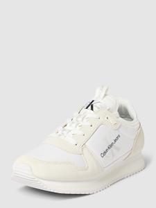 calvinkleinjeans Sneakers Calvin Klein Jeans - Runner Sock Laceup Ny-Lth W YW0YW00840 White/Ivory 0K7