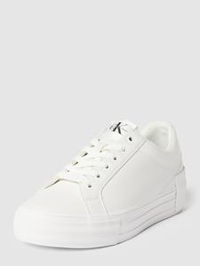 calvinkleinjeans Sneakers Calvin Klein Jeans - Vulc Flatform Bold Lth-Glossy YW0YW00867 White YBR