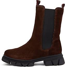 COX , Chelsea Boot in dunkelbraun, Boots für Damen